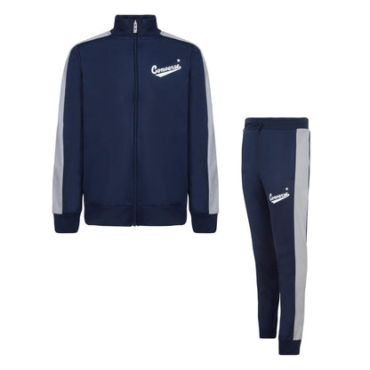 Navy - Front - Converse Childrens-Kids Nova Tracksuit