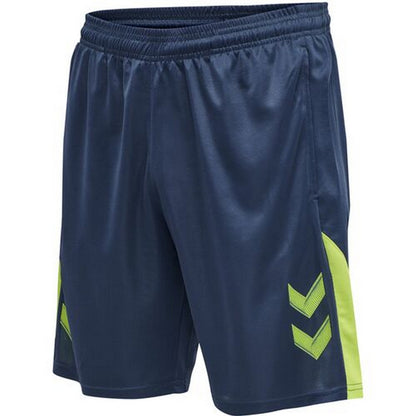 Blue-Green - Side - Hummel Childrens-Kids Lead Training Shorts