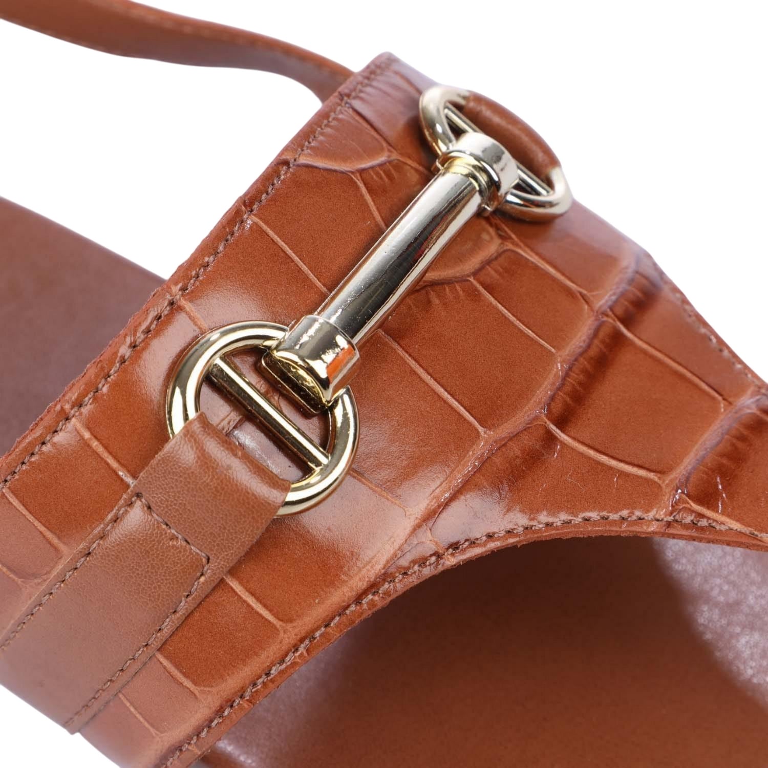 Tan - Lifestyle - Dune London Womens-Ladies Langley Leather Snaffle Sandals