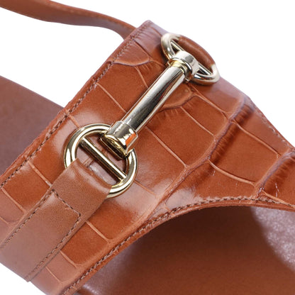 Tan - Lifestyle - Dune London Womens-Ladies Langley Leather Snaffle Sandals