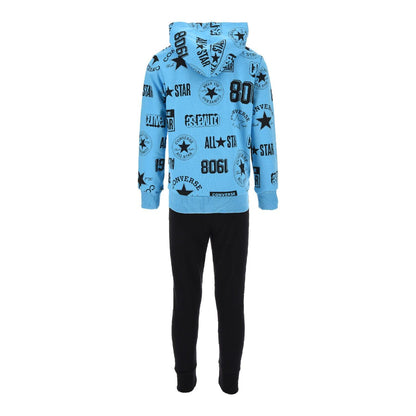Black - Back - Converse Childrens-Kids Logo All-Over Print Top & Bottom Set