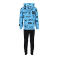Black - Back - Converse Childrens-Kids Logo All-Over Print Top & Bottom Set