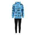 Black - Front - Converse Childrens-Kids Logo All-Over Print Top & Bottom Set