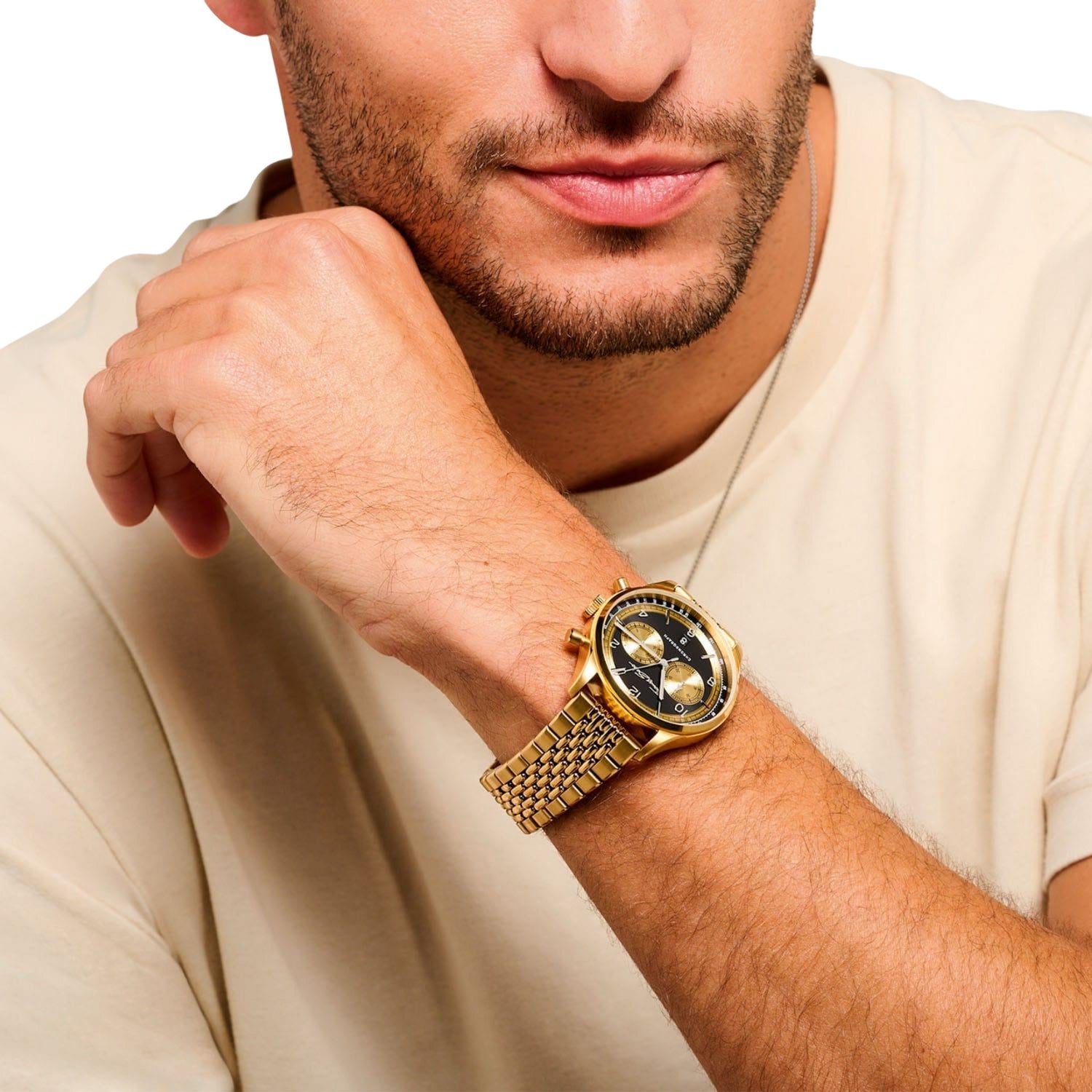 Gold - Lifestyle - Thomas Sabo Mens Rebel at Heart Chronograph Watch