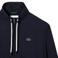 Navy - Back - Lacoste Mens Detachable Hood Hoodie