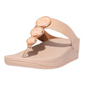Beige - Front - Fit Flop Womens-Ladies Halo Shimmer Toe Post Sandals