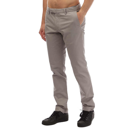Grey - Side - Ralph Lauren Mens Cotton Stretch Slim Trousers