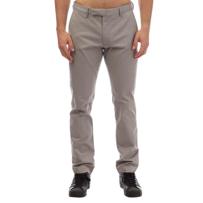 Grey - Front - Ralph Lauren Mens Cotton Stretch Slim Trousers