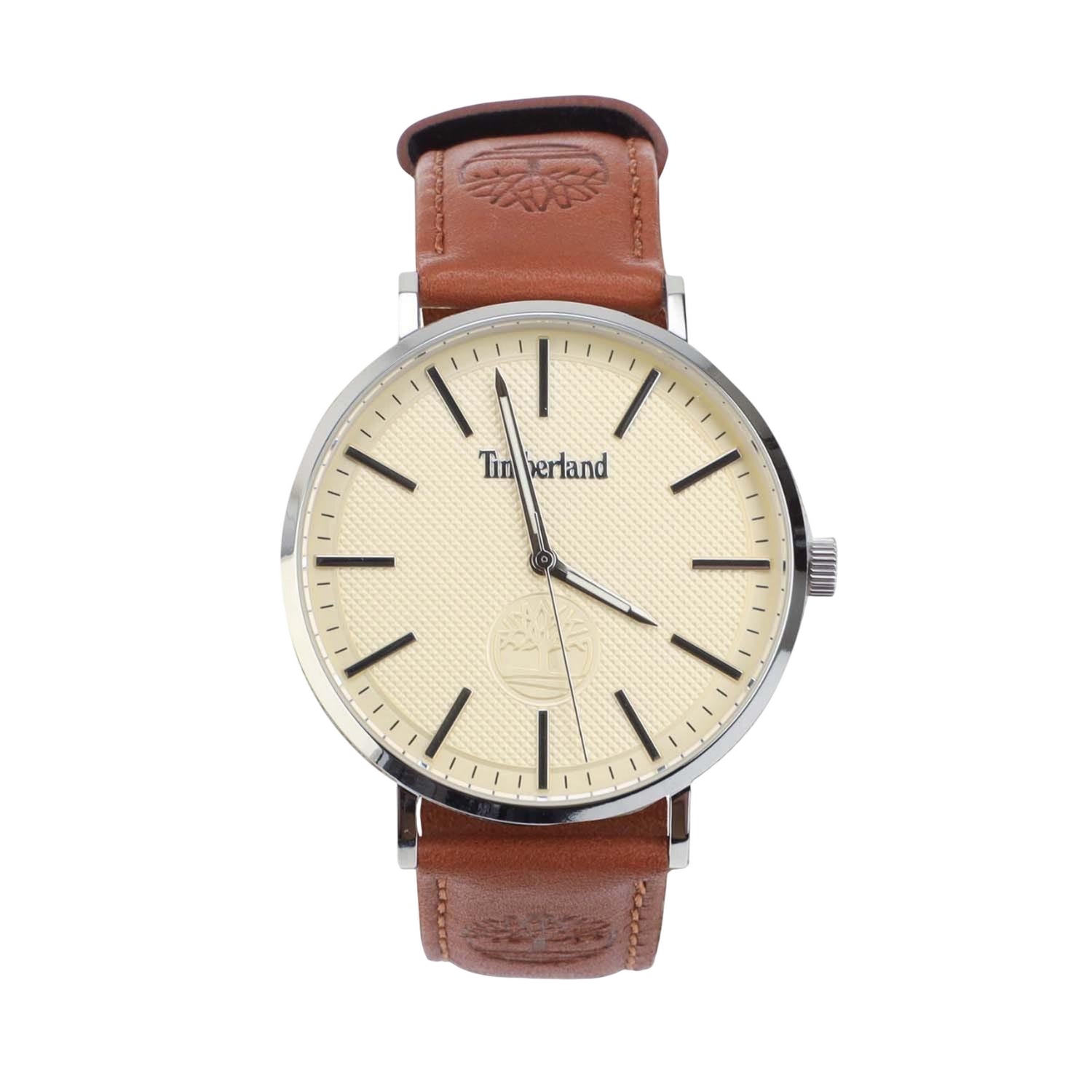 Brown - Front - Timberland Unisex Adult Kinsley Leather Analogue Watch