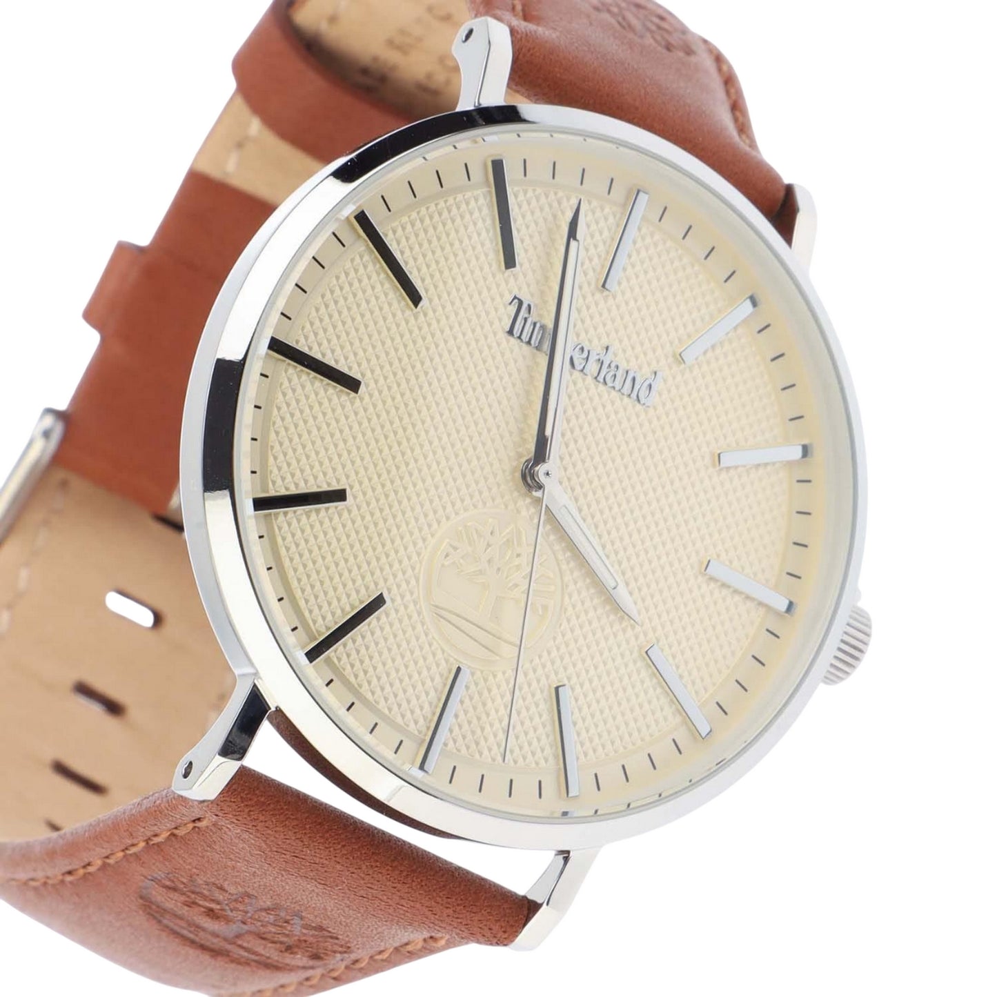 Brown - Side - Timberland Unisex Adult Kinsley Leather Analogue Watch
