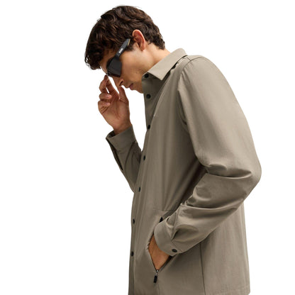 Green - Lifestyle - Boss Mens Basin Tech Overshirt