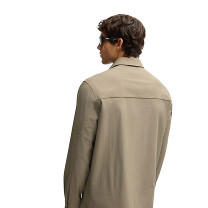 Green - Back - Boss Mens Basin Tech Overshirt