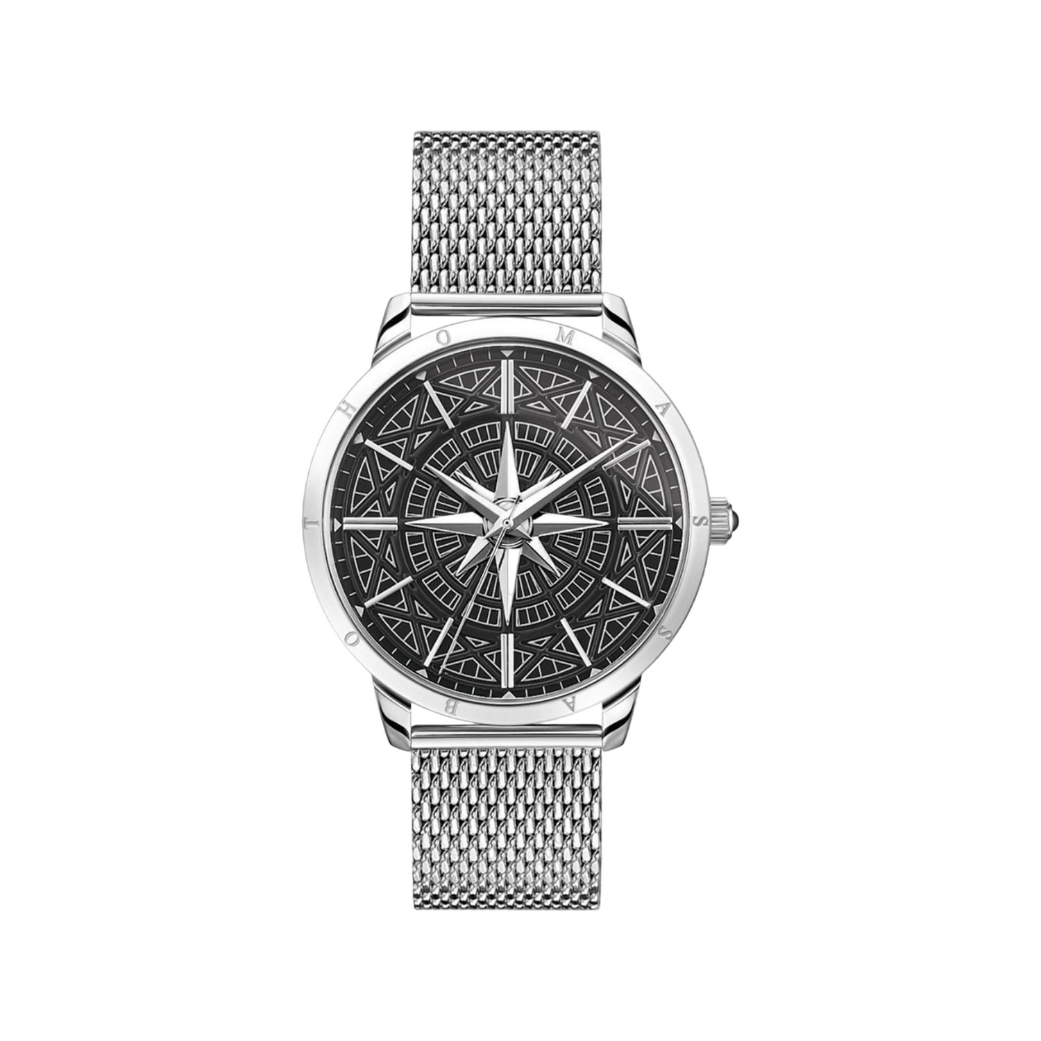 Silver - Front - Thomas Sabo Unisex Adult Compass Analogue Watch