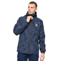 Blue - Lifestyle - Crosshatch Mens Janscore All-Over Print Jacket