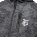 Grey - Side - Crosshatch Mens Janscore All-Over Print Jacket