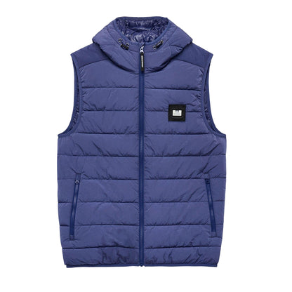 Navy - Front - Weekend Offender Mens Toronto Padded Gilet