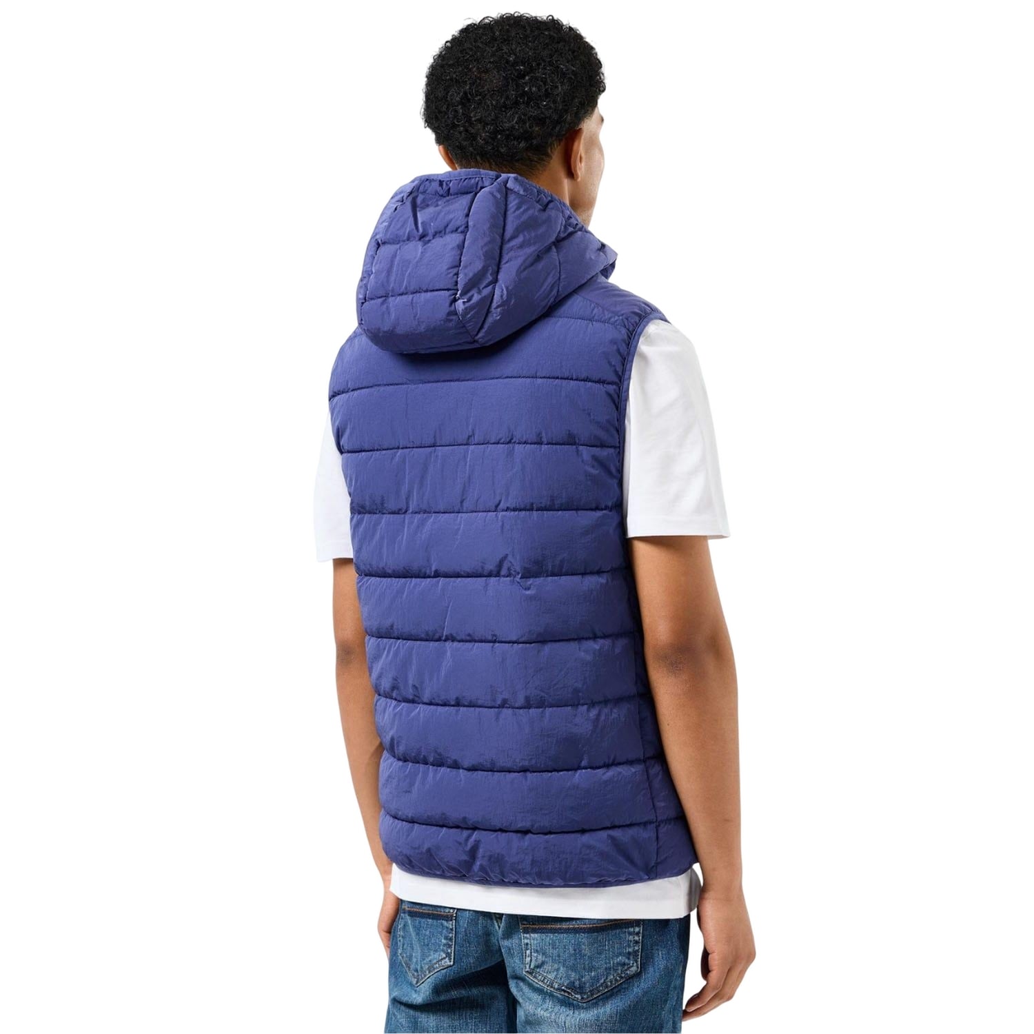 Navy - Back - Weekend Offender Mens Toronto Padded Gilet