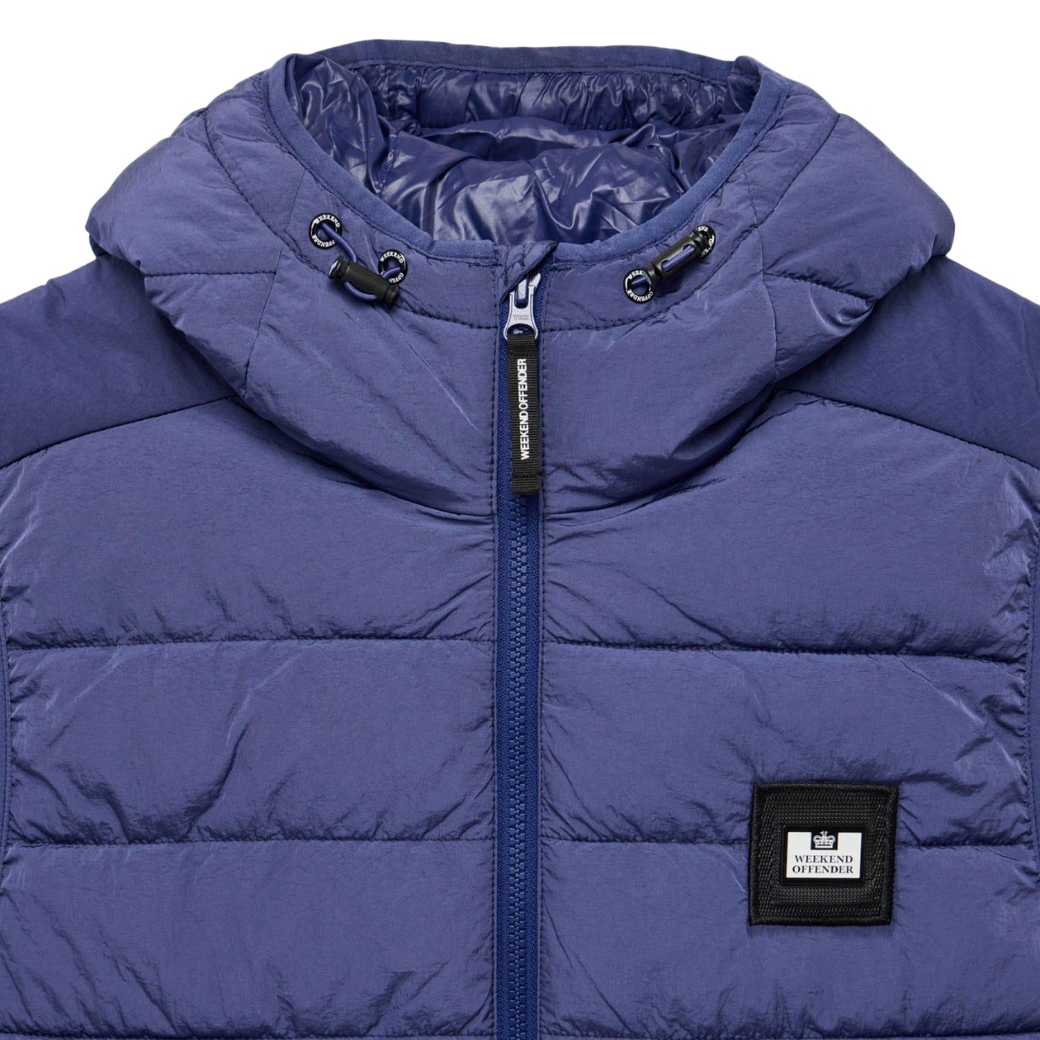 Navy - Side - Weekend Offender Mens Toronto Padded Gilet