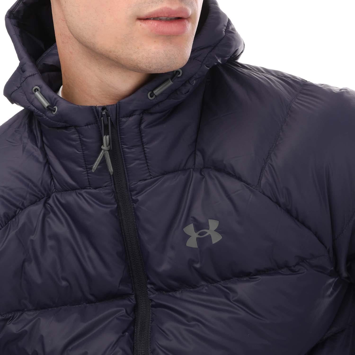 Navy - Side - Under Armour Mens Storm 2.0 Down Padded Jacket