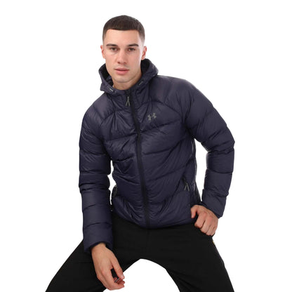 Navy - Pack Shot - Under Armour Mens Storm 2.0 Down Padded Jacket