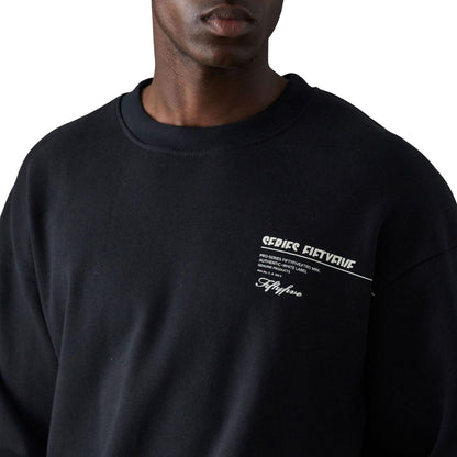 Black - Lifestyle - Fiftyfive Mens Logo Sweatshirt