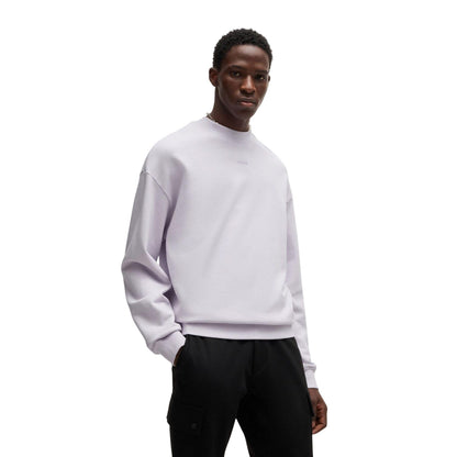 Purple - Lifestyle - Hugo Mens Dapocrew Crew Neck Sweatshirt