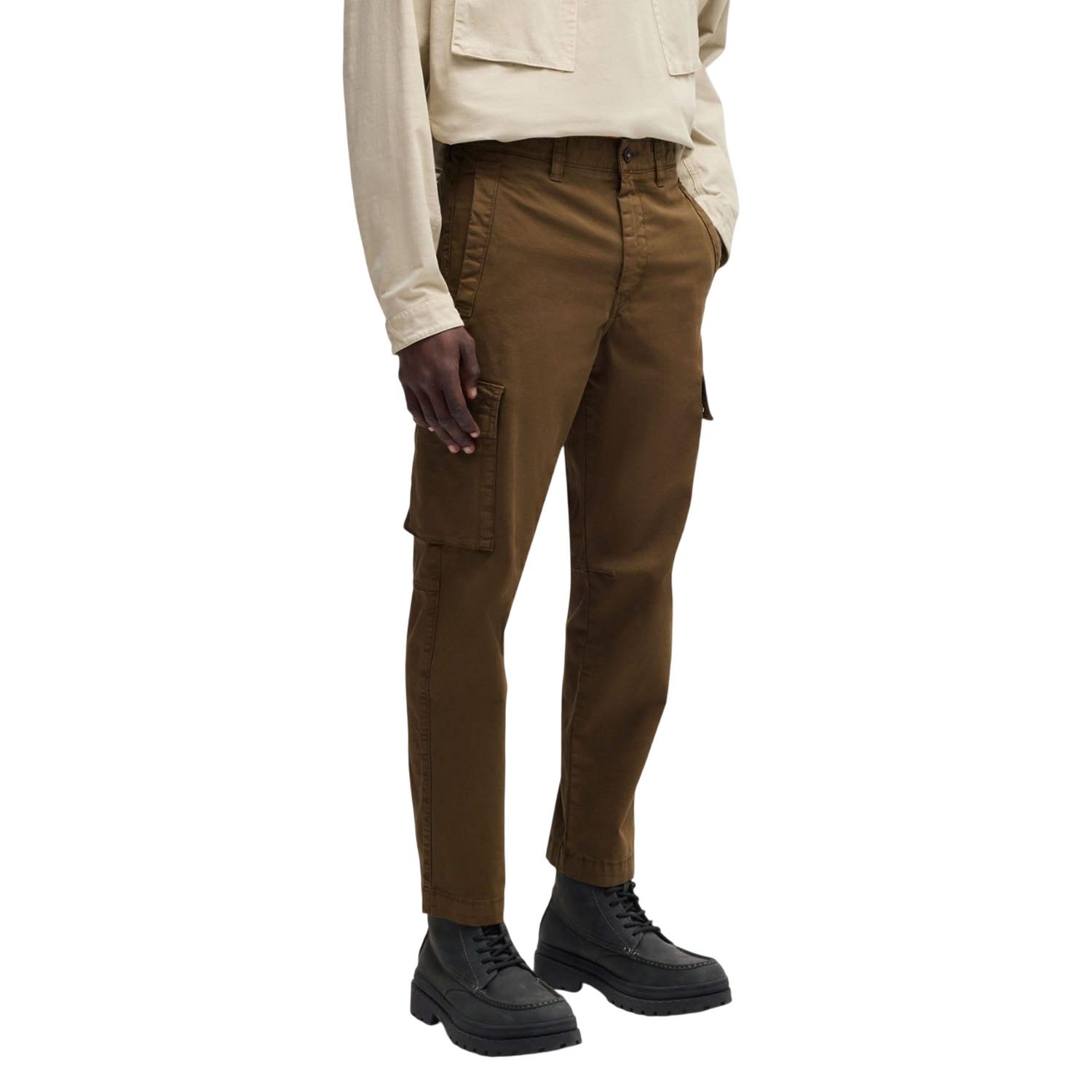 Green - Lifestyle - Boss Mens Sisla-8 Cargo Trousers