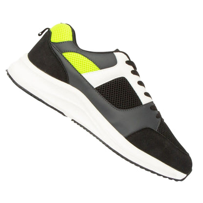 Blue-Yellow - Side - Loyalty & Faith Mens Mclean Trainers