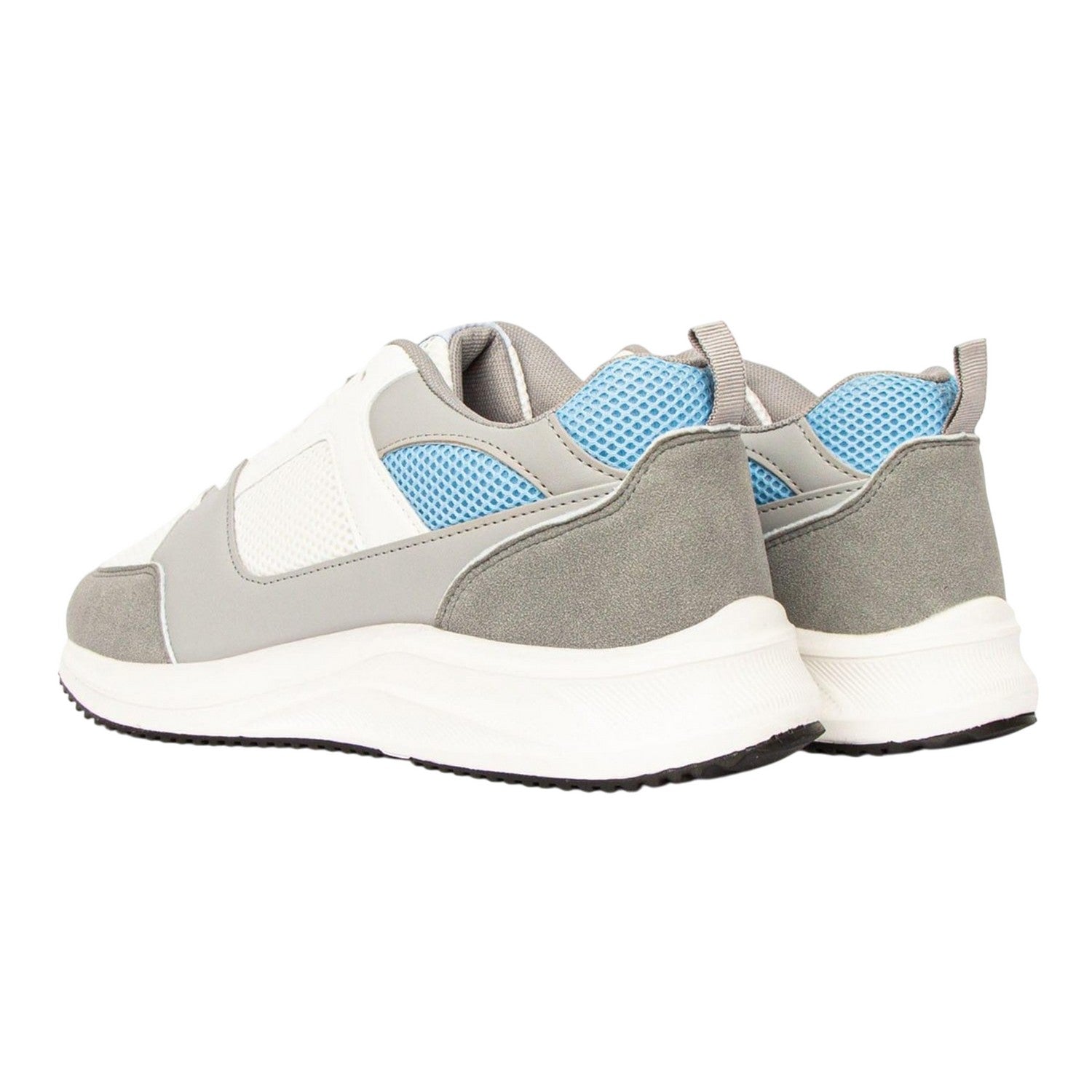 White-Blue - Back - Loyalty & Faith Mens Mclean Trainers