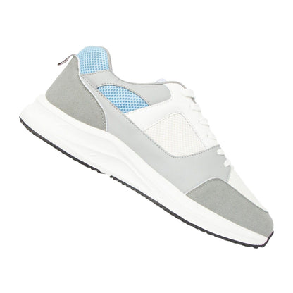 White-Blue - Side - Loyalty & Faith Mens Mclean Trainers