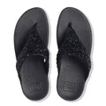 Black - Side - Fit Flop Womens-Ladies Shimmer Foil Sandals