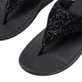 Black - Lifestyle - Fit Flop Womens-Ladies Shimmer Foil Sandals