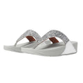 Silver - Front - Fit Flop Womens-Ladies Shimmer Foil Sandals