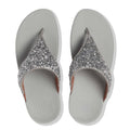 Silver - Side - Fit Flop Womens-Ladies Shimmer Foil Sandals