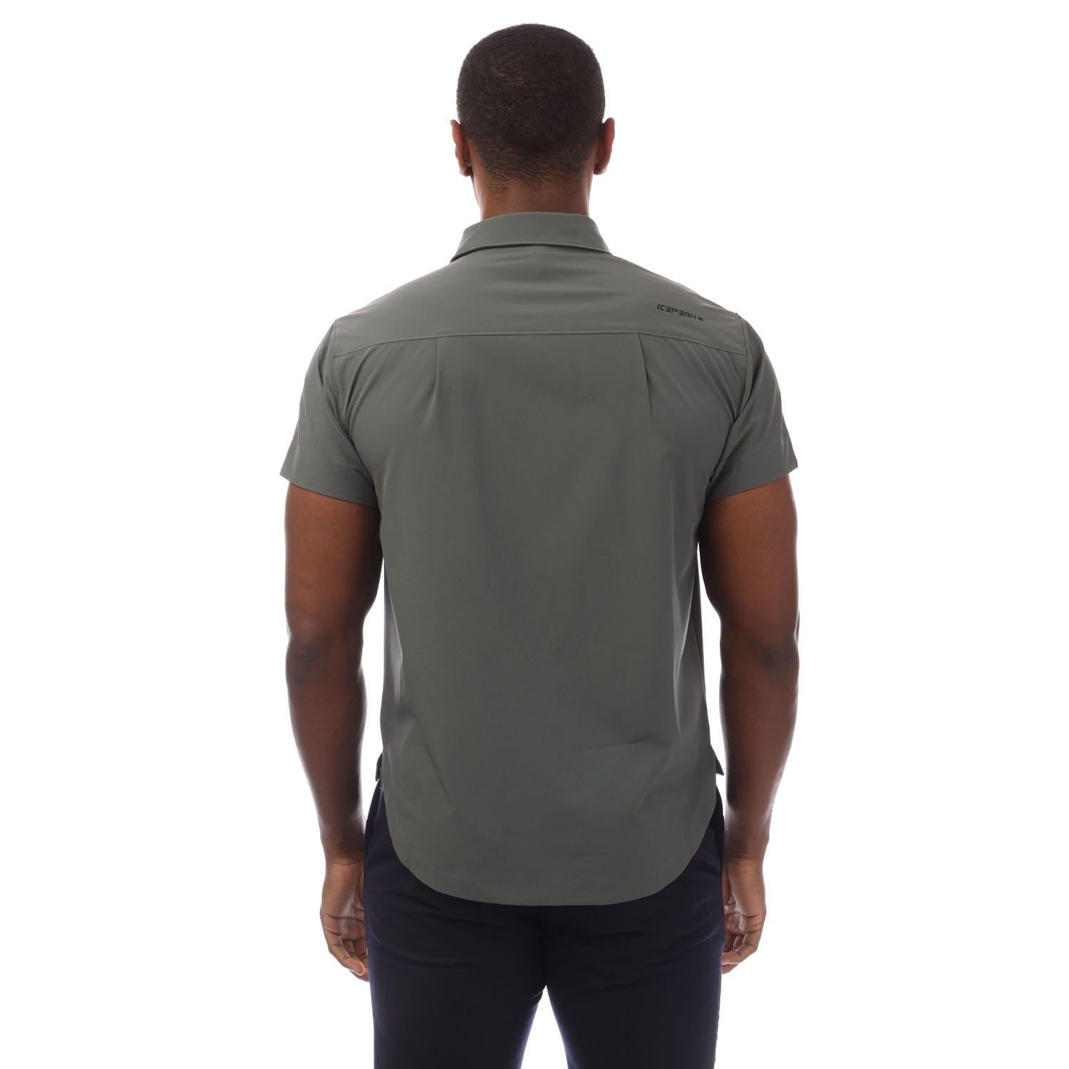 Green - Back - Icepeak Mens Brewster Short-Sleeved Shirt