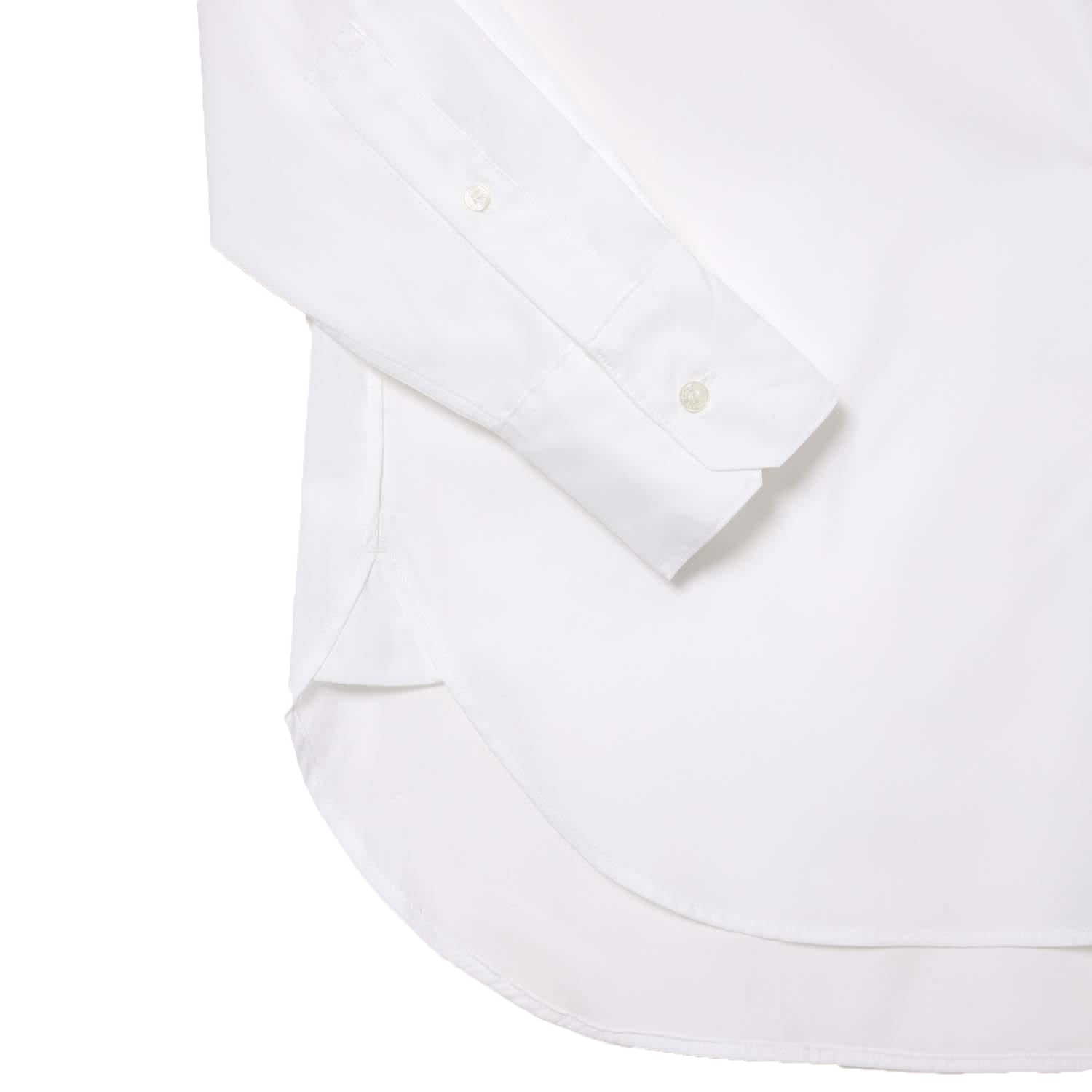 White - Lifestyle - Lacoste Womens-Ladies Pocket Oversized Shirt