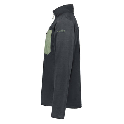 Grey - Side - Icepeak Mens Maxwell Full Zip Fleece Jacket