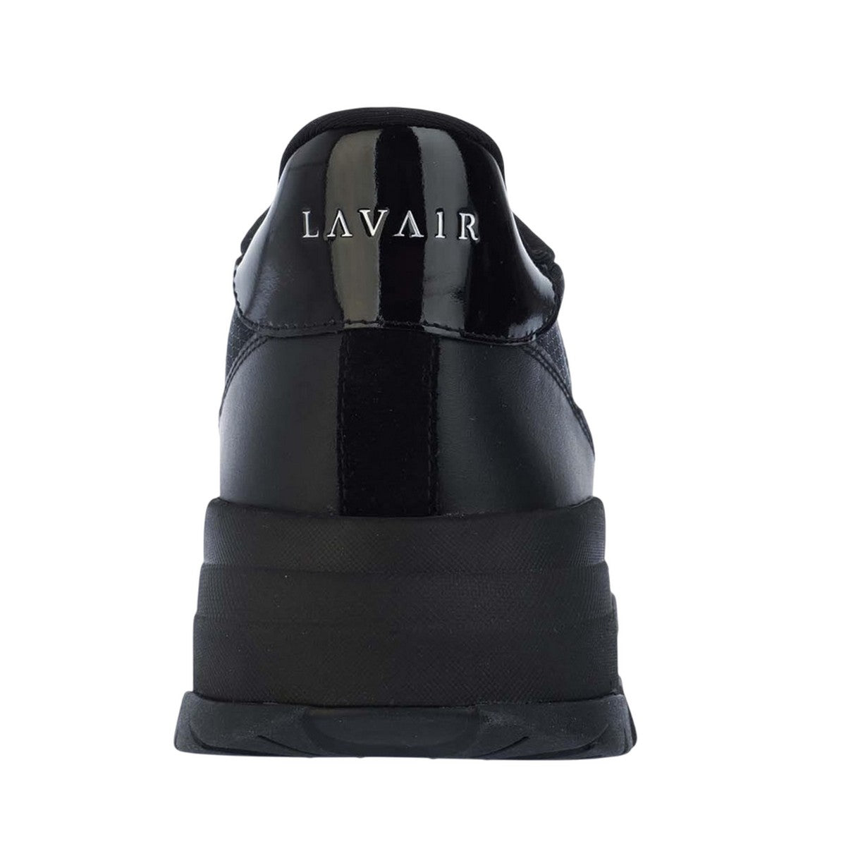 Black - Back - Lavair Mens Pacific 2.0 Leather Trainers
