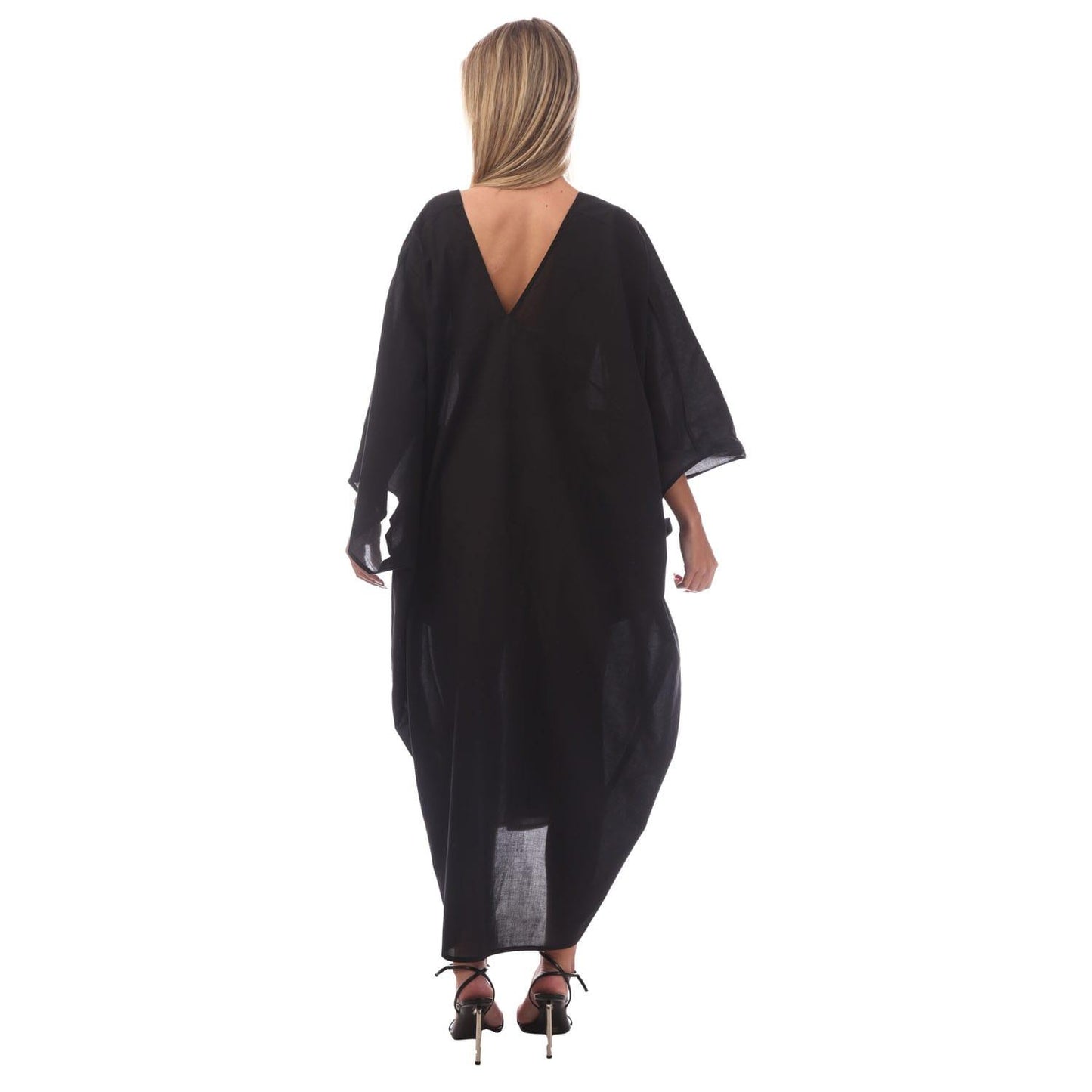 Black - Back - Hugo Boss Womens-Ladies Beth Kaftan