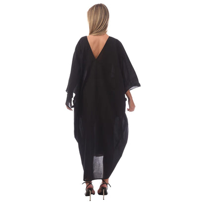 Black - Back - Hugo Boss Womens-Ladies Beth Kaftan