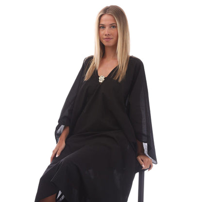 Black - Lifestyle - Hugo Boss Womens-Ladies Beth Kaftan
