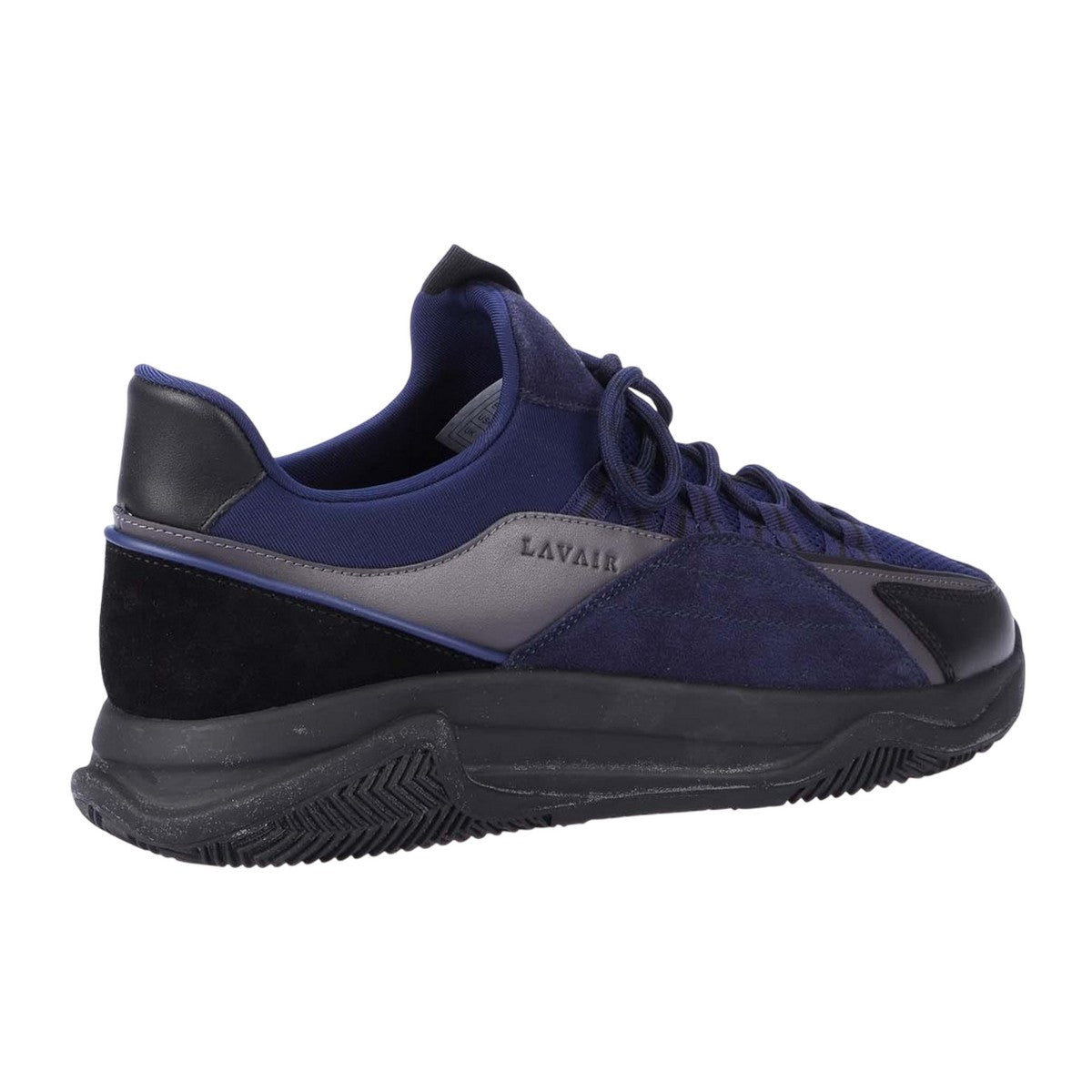 Navy - Back - Lavair Unisex Adult Creator Suede Trainers