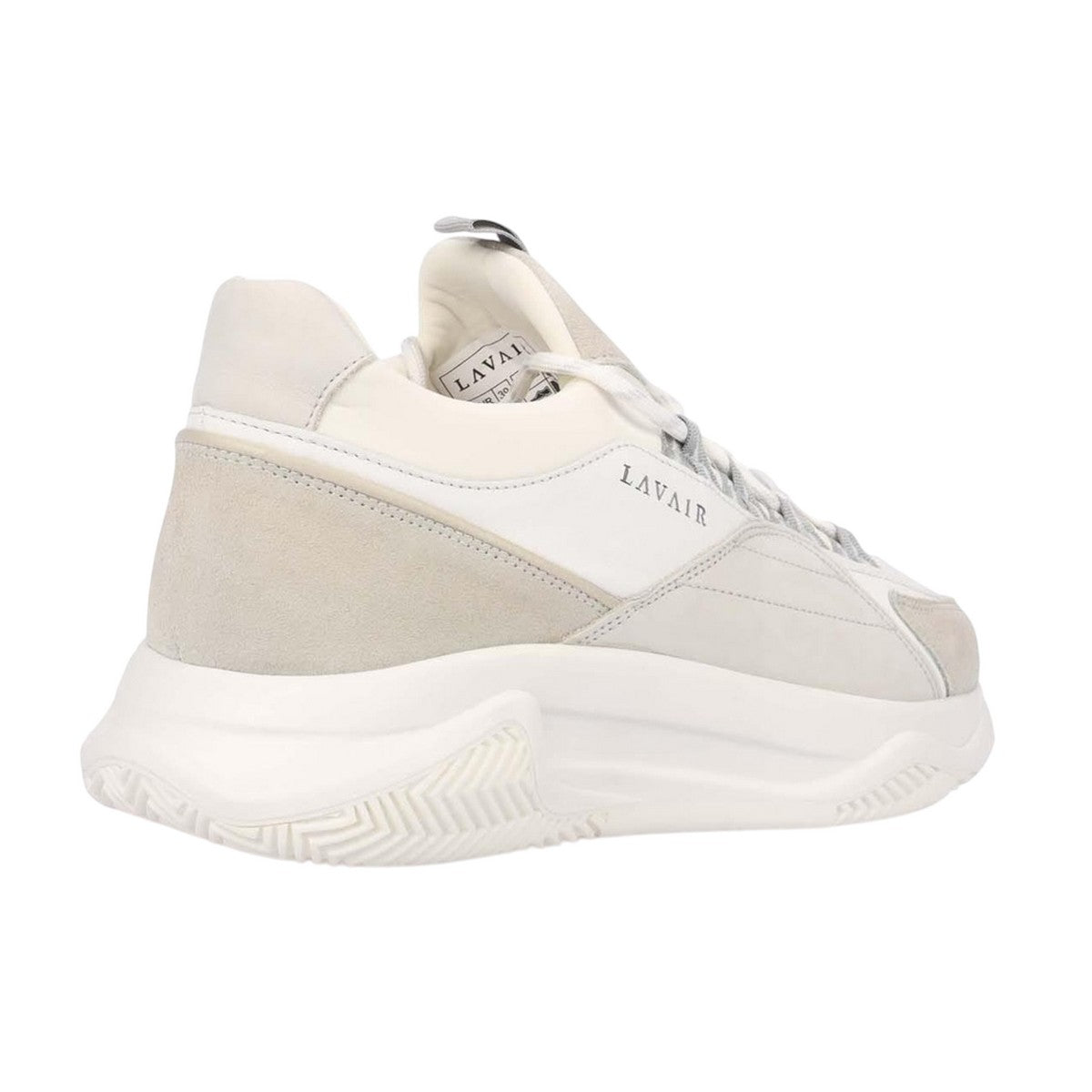 White - Back - Lavair Unisex Adult Creator Suede Trainers