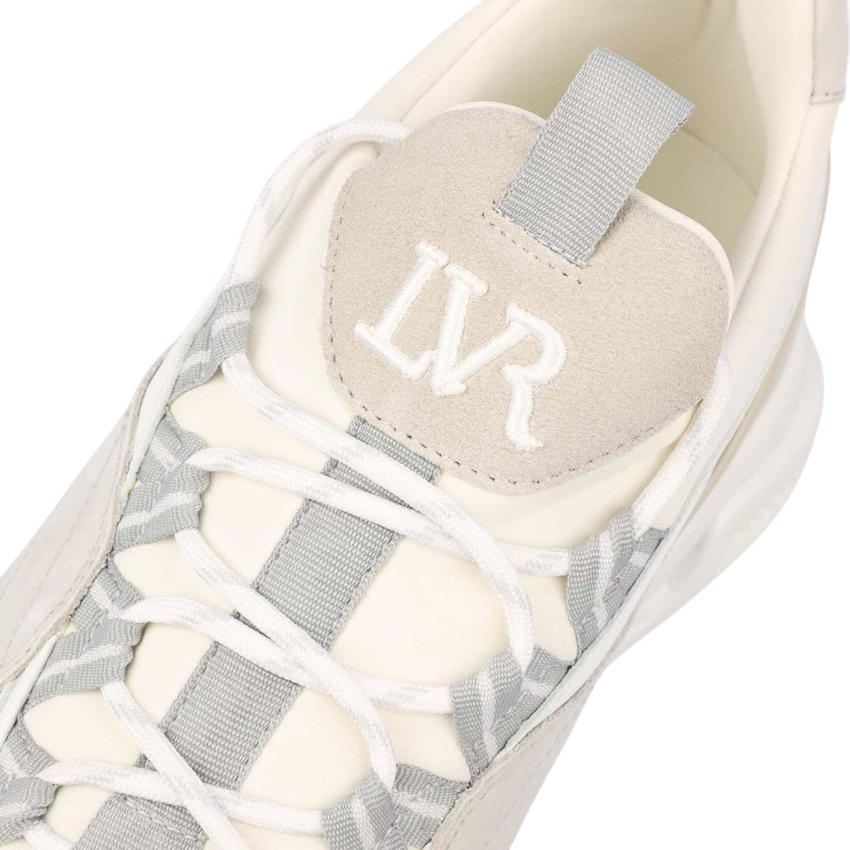 White - Pack Shot - Lavair Unisex Adult Creator Suede Trainers