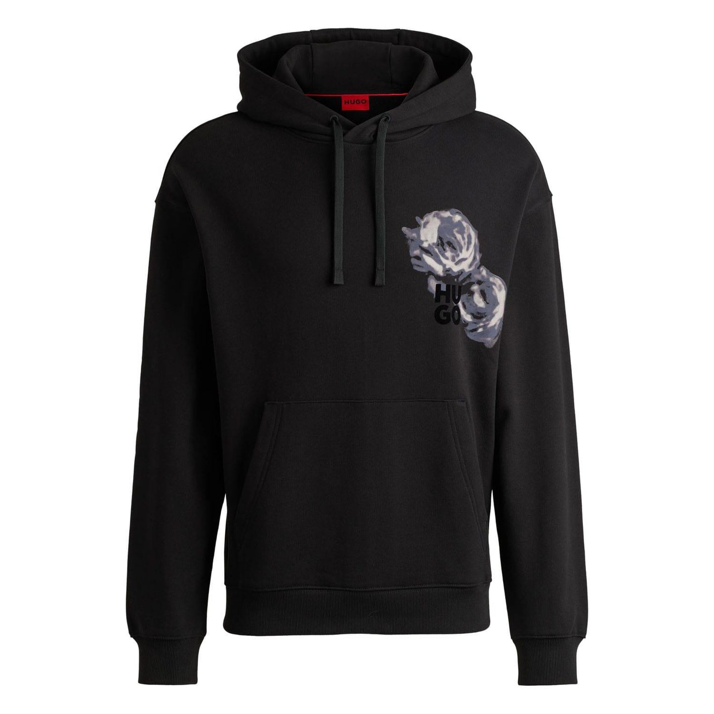 Black - Front - Hugo Mens Dirosehood Hoodie