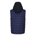 Navy - Back - Luke 1977 Mens Bubblas In The Hood 2 Gilet