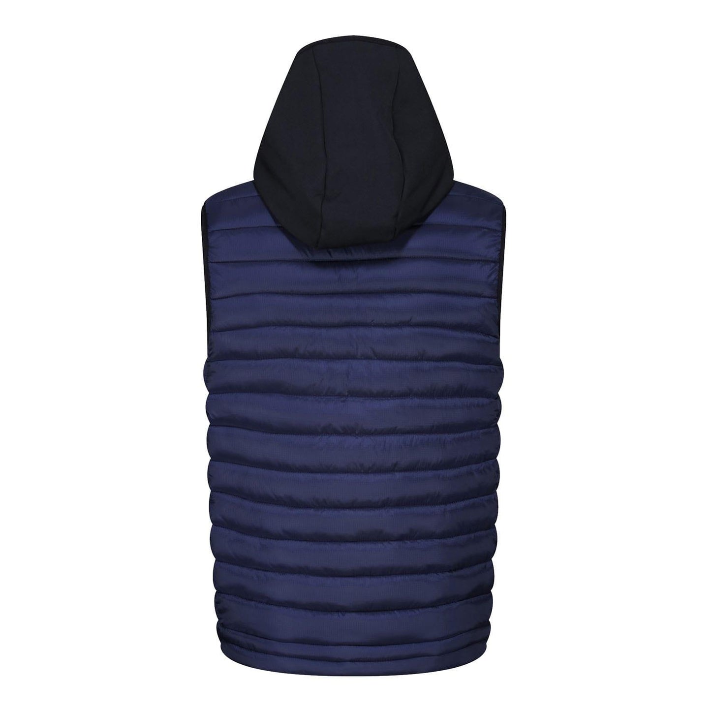 Navy - Back - Luke 1977 Mens Bubblas In The Hood 2 Gilet