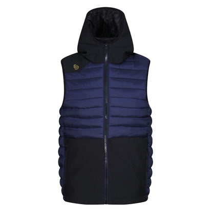 Navy - Front - Luke 1977 Mens Bubblas In The Hood 2 Gilet