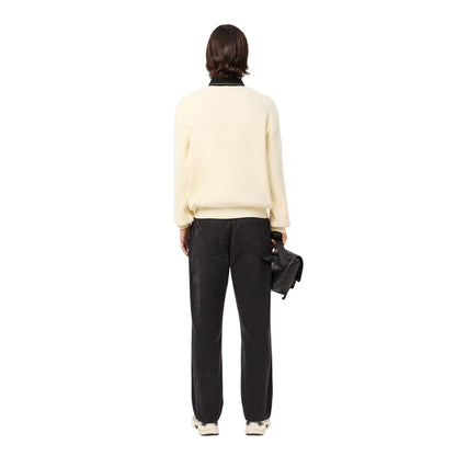 Black - Back - Lacoste Mens Cotton Canvas Carpenter Straight Trousers