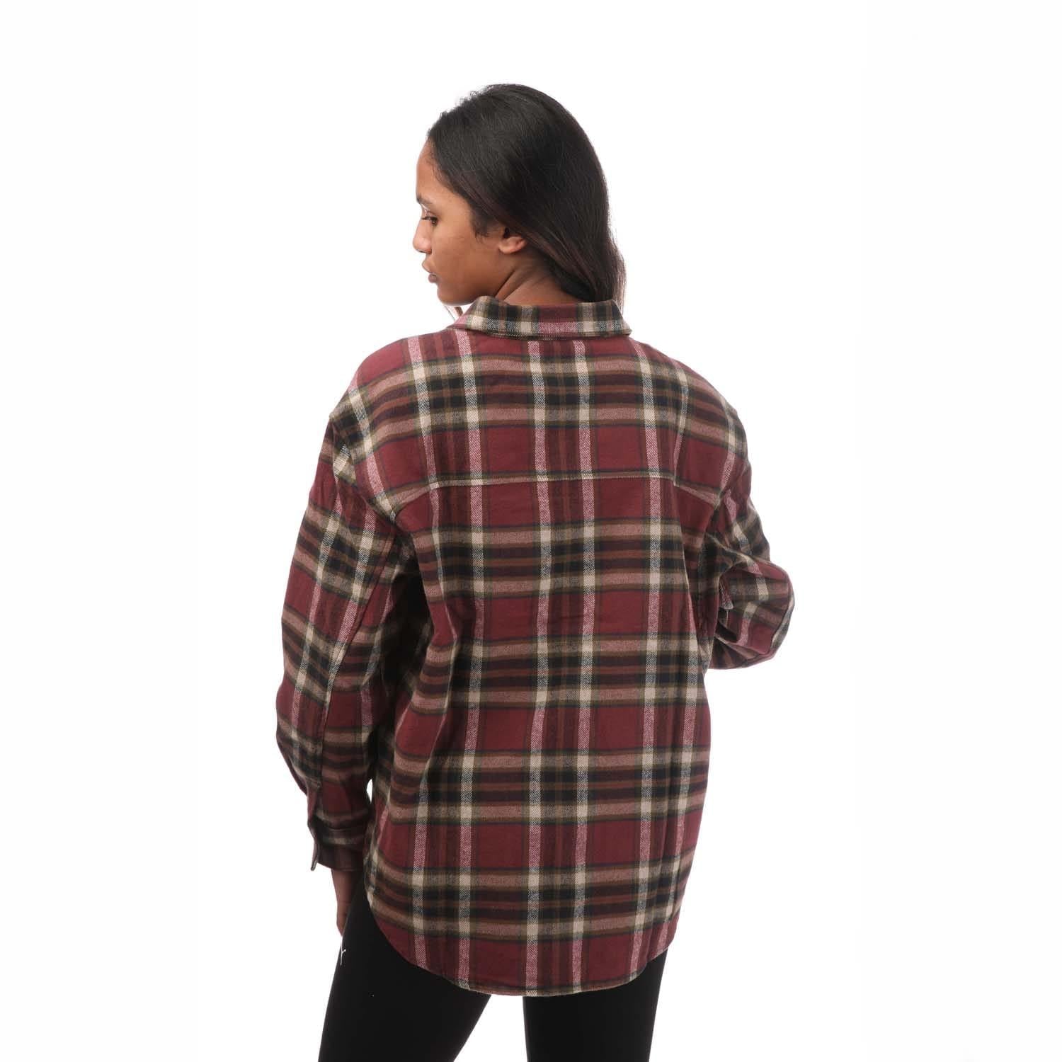 Port - Back - Timberland Womens-Ladies Flannel Overshirt